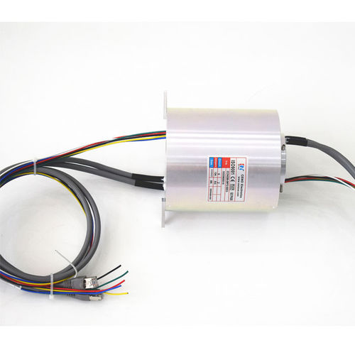 Collecteur tournant étanche - ECN038-06P2-02EG-IP64 - CENO Electronics technology Co., Ltd - électrique / via Ethernet / à axe creux