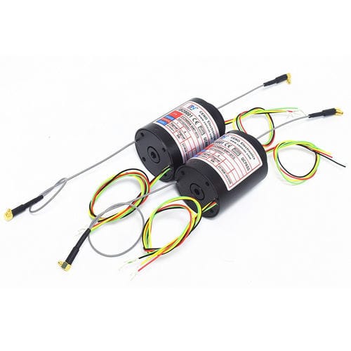 Collecteur tournant à axe creux - ECN004-04P-01S - CENO Electronics technology Co., Ltd - pour table rotative / pour antenne radar / alliage d'aluminium