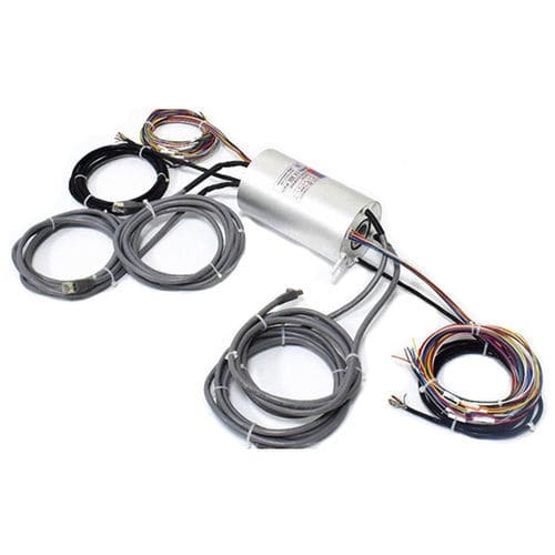 Collecteur tournant Gigabit Ethernet - ECN025-10P1-08S-02EG - CENO Electronics technology Co., Ltd - arbre traversant / industriel / en métal