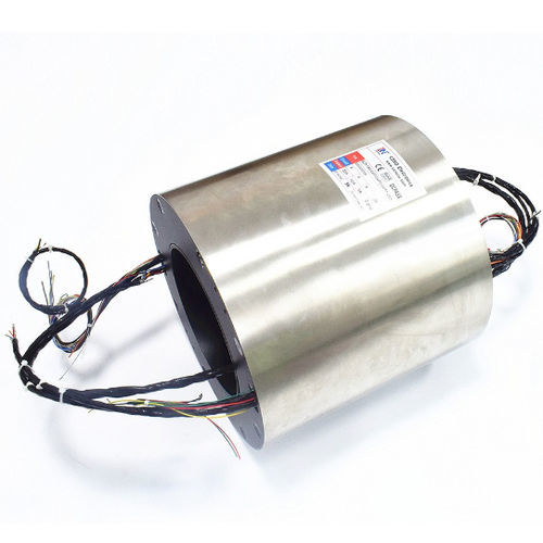 Collecteur tournant avec passage au centre - ECN120-05P2-08S - CENO Electronics technology Co., Ltd - en inox / à balais multibrins / modulaire