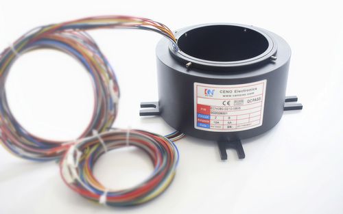 Collecteur tournant électrique - ECN080-0215-0805 - CENO Electronics technology Co., Ltd - avec alésage / industriel / en métal