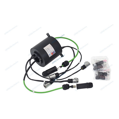 Collecteur tournant via Ethernet - ECN050-14S-01EM-IP65 - CENO Electronics technology Co., Ltd - avec alésage / pour instrument de mesure / pour thermocouple