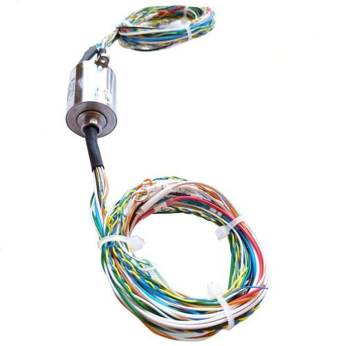 Collecteur tournant miniature - DHS022-18 - JiuJiang Ingiant Technology Co.,Ltd - à capsule / arbre traversant / alliage d'aluminium