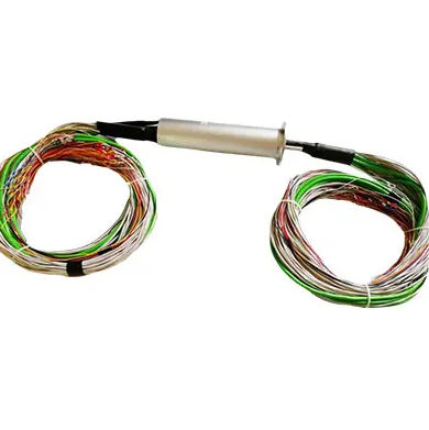 Collecteur tournant industriel - DHS050-101 - JiuJiang Ingiant Technology Co.,Ltd - en or / conductif / à bride