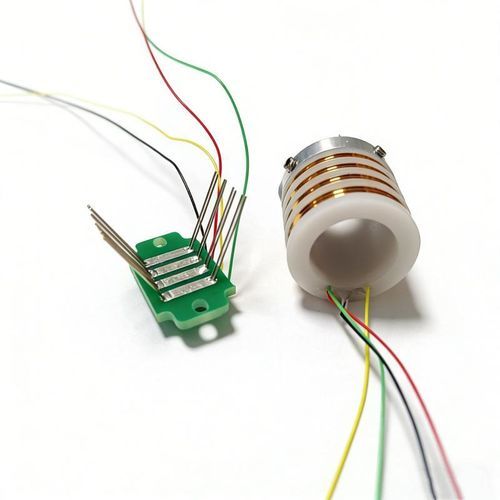 Collecteur tournant avec passage au centre - DHK015-4S - JiuJiang Ingiant Technology Co.,Ltd - en 2 parties / pour instrument de mesure / pour la robotique