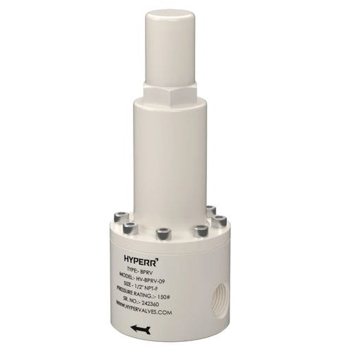 Régulateur de contre-pression pour vapeur - HV-BPRV-10 - Hyper Valves - pour eau / pour gaz / à diaphragme