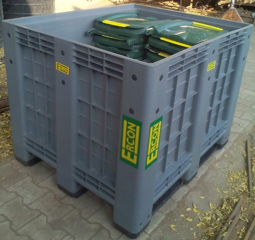 Caisse-palette en plastique - ECPSW-1210-915-R - Ergen Plastic Industries - de stockage / de transport / pour produits en vrac