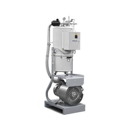 Groupe de vide lubrifié - F series - Piovan - pour transport pneumatique / compact / centralisé
