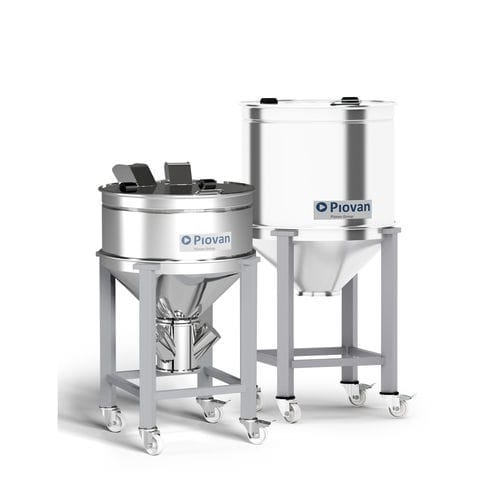 Silo mobile - Bin  - Piovan - pour bacs de stockage / en inox / pour l'industrie
