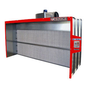 Cabine de peinture ouverte - PLAIN - Fenice Machinery srl - pour pièces détachées / à filtre / modulable