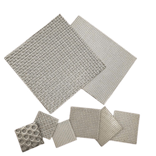 Matériau filtrant fritté - Henan Sinofiltec Technology Co.,Ltd - à treillis métallique tricoté / en inox / composite synthétique