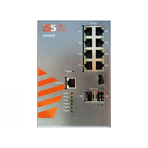 Commutateur Ethernet administrable - iES10GF - iS5 Communications - 10 ports / Gigabit Ethernet / SFP+