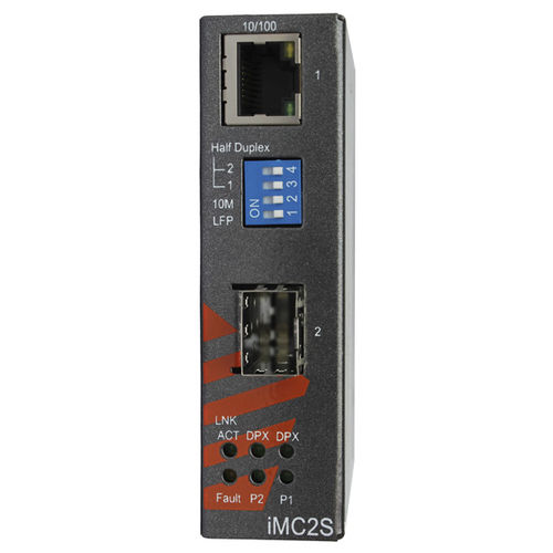 Convertisseur média - iMC2S - iS5 Communications - Ethernet / industriel / 2 ports