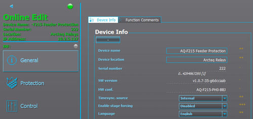 Logiciel configuration - AQTIVATE 200 - Arcteq Relays Ltd - en ligne / hors-ligne