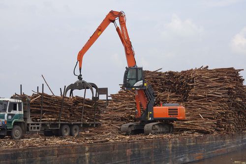 Pelle de manutention sur chenilles - ZX240LC-5G  - HITACHI Construction Machinery - à gasoil