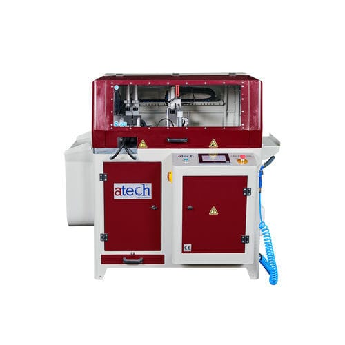 Scie à onglet - AP500 - ATECH MACHINE - à tronçonner / verticale / pour aluminium