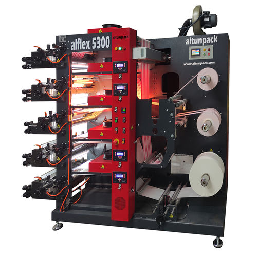 Presse flexographique à 5 couleurs - alflex 5300 - altunpack makine san tic ltd şti - pour papier / pour film en plastique / pour cartons