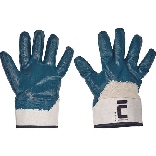 Gant de sécurité en nitrile - RUFF - CERVA GROUP a.s - de travail / industriel / de protection mécanique