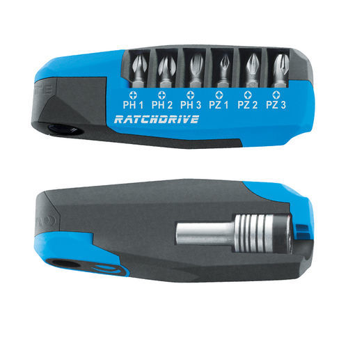 Jeu d'embouts de vissage Torx - Ratchdrive - KIRCHHOFF WITTE GmbH - Phillips / Pozidriv / métallisé