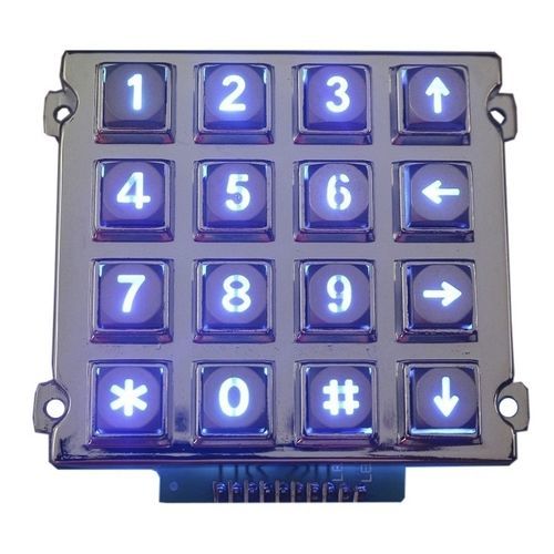 Clavier numérique 16 touches - CK-KE7671-BL - Clickin Industrial Co., Ltd. - encastrable / en zinc / IP65