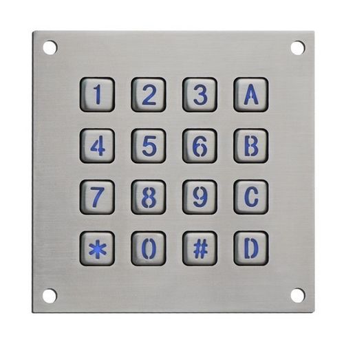 Clavier numérique 16 touches - CK-KE113113-BL - Clickin Industrial Co., Ltd. - encastrable / en inox / antivandalisme