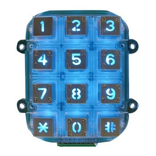 Clavier numérique 12 touches - CK-KE7256-BL - Clickin Industrial Co., Ltd. - encastrable / en zinc / IP65