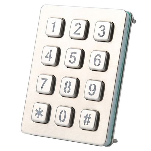 Clavier numérique 12 touches - CK-KE9473-BL - Clickin Industrial Co., Ltd. - encastrable / en inox / antivandalisme
