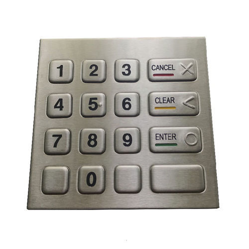Clavier numérique 16 touches - CK-KE100100 - Clickin Industrial Co., Ltd. - encastrable / en inox / antivandalisme