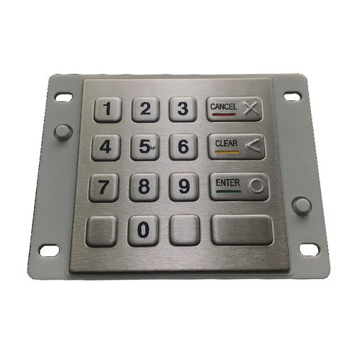 Clavier numérique 16 touches - CK-KE100100-BP - Clickin Industrial Co., Ltd. - encastrable / en inox / antivandalisme