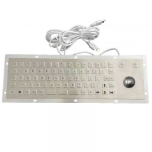 Clavier encastrable - CK-KB370110-38TB-R01 - Clickin Industrial Co., Ltd. - à touches mécaniques / avec trackball / en inox
