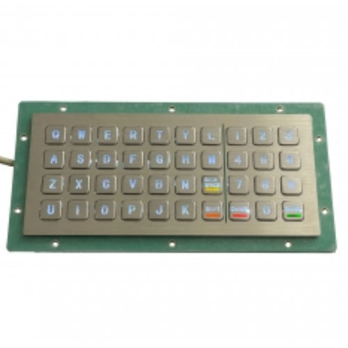 Clavier encastrable - CK-KB211108-BL - Clickin Industrial Co., Ltd. - à touches mécaniques / en inox / résistant aux chocs