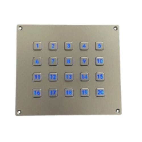 Clavier numérique 20 touches - CK-KE166145 - Clickin Industrial Co., Ltd. - encastrable / en inox / robuste