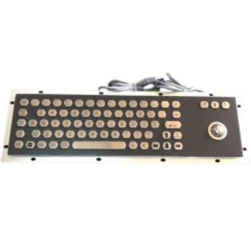 Clavier encastrable - CK-KB370110-25TBBK - Clickin Industrial Co., Ltd. - contact carbone / avec trackball / avec souris