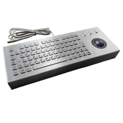 Clavier de bureau - CK-KB17IN1-50TBDT - Clickin Industrial Co., Ltd. - contact carbone / avec trackball / industriel