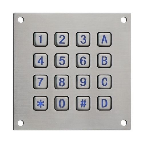 Clavier numérique 16 touches - CK-KE113113-BL - Clickin Industrial Co., Ltd. - encastrable / en caoutchouc / en inox 304