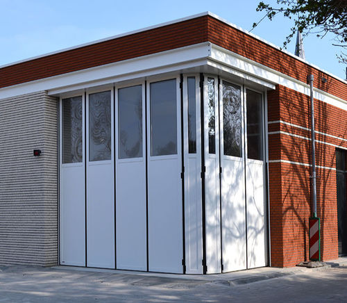 Porte coulissante cintrée - ROBUST AL602RS - Schneider Torsysteme Gesellschaft m.b.H - en aluminium / vitrée / industrielle