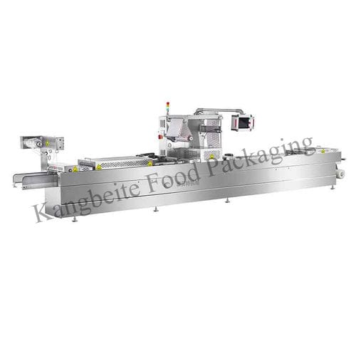 Machine de thermoformage alimentée par rouleau - DRZ series - Shandong Kangbeite Food Packaging Machinery Co., Ltd. - pour emballage de produits alimentaires / automatique / sous vide