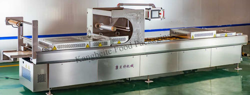 Machine de thermoformage alimentée par rouleau - TVS series - Shandong Kangbeite Food Packaging Machinery Co., Ltd. - pour emballage / automatique / sous vide
