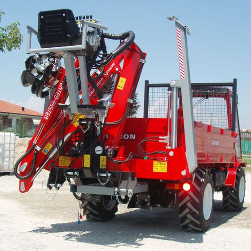 Chargeuse forestière - VERSUS series - TECNOMECCANICA - montée sur tracteur / articulée / de manutention