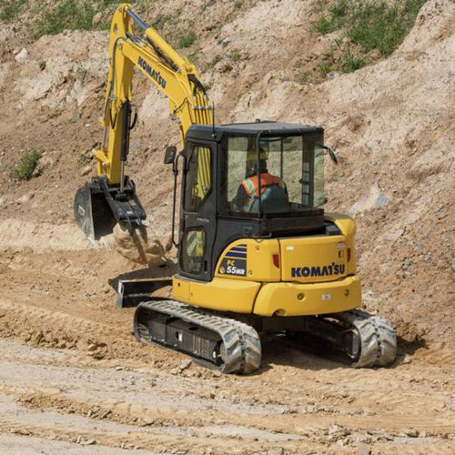 Mini pelle - PC55MR-5 - Komatsu Construction and Mining Equipment - sur chenilles / diesel