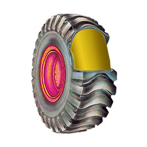Pneu industriel - CGA ricambi - pour nacelle élévatrice / à bandage plein