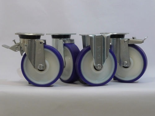 Roue à bandage - ADINYL SOFT + M40 series - LAG SPA - en polyamide / lisse / à billes