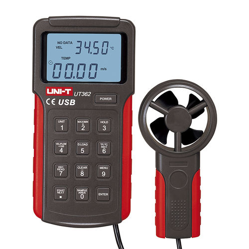 Anémomètre à hélice - UT360 series - UNI-TREND TECHNOLOGY (CHINA) CO., LTD. - numérique / portable / USB