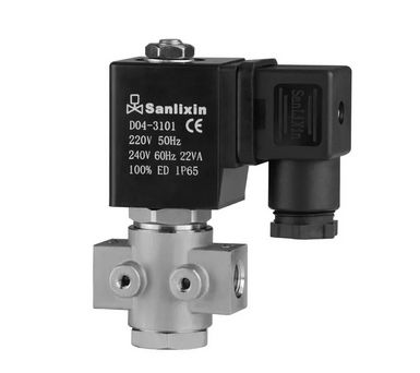 Électrovanne à commande directe - SLP - SANLIXIN SOLENOID VALVE CO., LTD - 2/2 voies / normalement ouverte / pour eaux chaudes