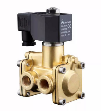 Électrovanne à commande assistée - SLT  - SANLIXIN SOLENOID VALVE CO., LTD - 3/2 / normalement fermée / normalement ouverte