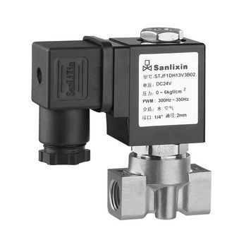 Électrovanne à commande directe - STJF  - SANLIXIN SOLENOID VALVE CO., LTD - 2 voies / normalement fermée / pour eau