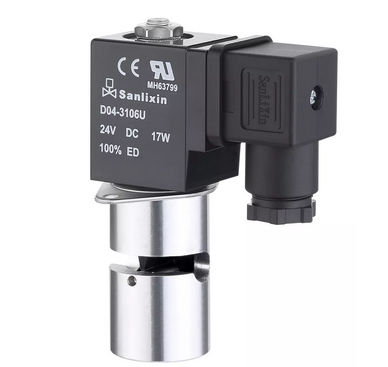 Électrovanne à commande directe - SJGF  - SANLIXIN SOLENOID VALVE CO., LTD - 2/2 voies / normalement fermée / pour eau