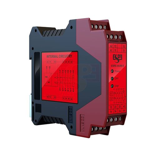 Module relais de sécurité - ESRE-4A2B - Shenzhen ESPE technology Co., LTD - sur rail DIN / de faible puissance / à fusible