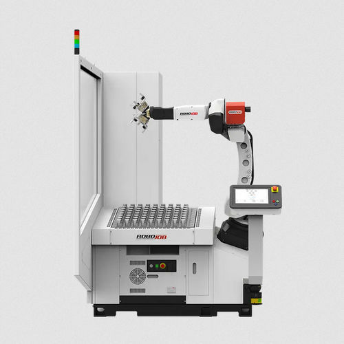 Cellule robotisée de déchargement - Turn-Assist Essential Mini - RoboJob - de chargement / d'alimentation / pour petites pièces
