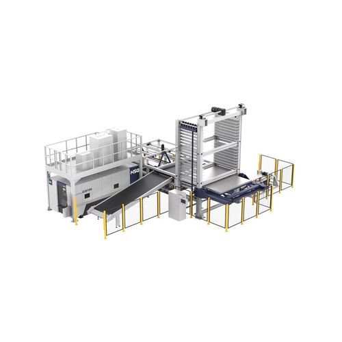 Système de chargement et déchargement pour système laser - Store Pro series - HSG LASER CO.,LTD - pour palettes / automatique / modulaire